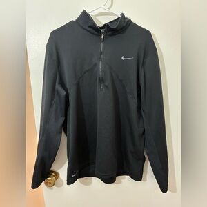 Nike Men's Dri-Fit Black Performance Half-Zip Jacket Size XL